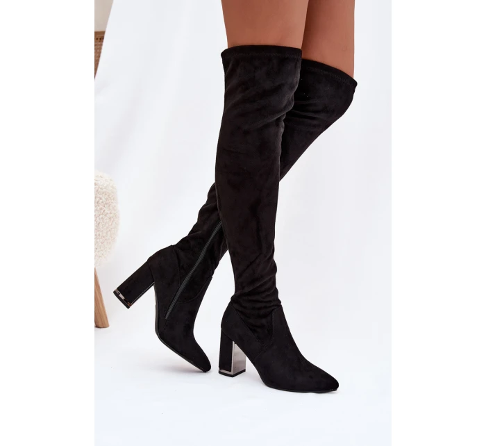 Dámské Eko Semišové Nad Koleno Boty S Přední Thamine Dámské Eko Semišové Nad Koleno Boty S Přední Thamine