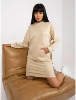 Šaty D10044C30296A světle béžové