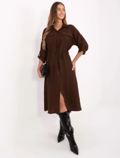 Sukienka MI SK model 21724622 ciemny brązowy - FPrice