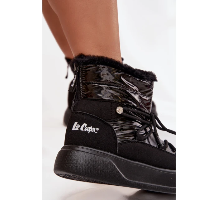 Dámské sněhule na platformě Lee Cooper – černé Dámské sněhule na platformě Lee Cooper – černé