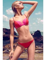 Dámské plavky dvoudílné bikiny 2COLOR dvoubarevné červené - Červená - OEM Dámské plavky dvoudílné bikiny 2COLOR dvoubarevné červené - Červená - OEM