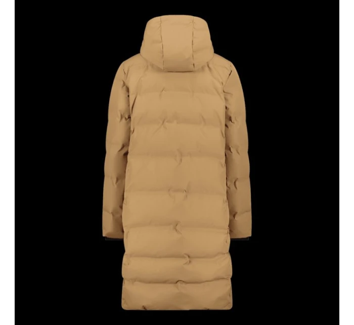 Dámská zimní dlouhá bunda s kapucí,  béžová model 21350723 - CMP