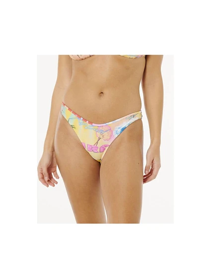 Spodní díl dámských bikin RIP CURL Hotel Malibu Hi Leg Cheeky, vícebarevné