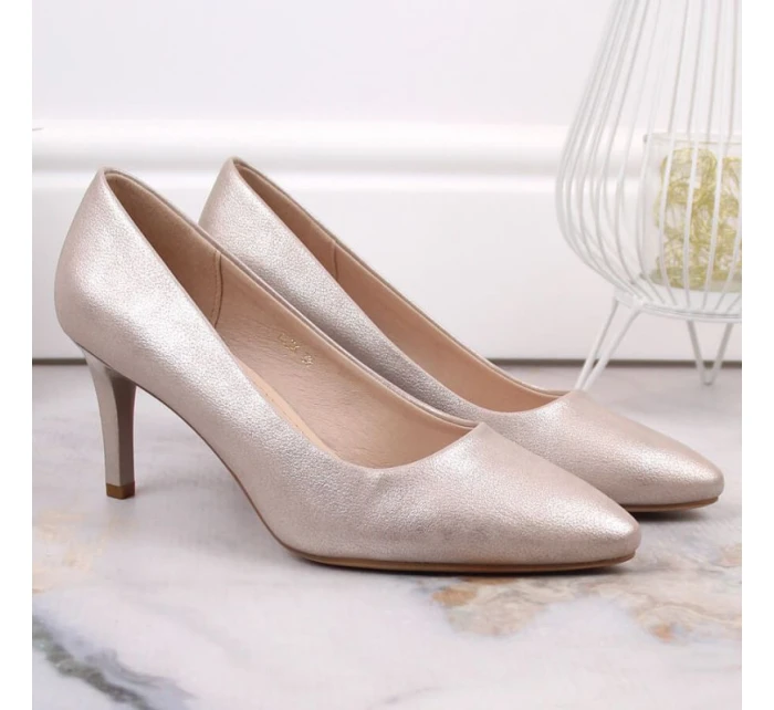 Sergio Leone W 1336 zlaté jehlové podpatky Sergio Leone W 1336 zlaté jehlové podpatky