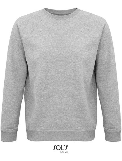 SOL'S Space Unisex raglánová mikina z bio bavlny 25.3567 grey melange SOL'S Space Unisex raglánová mikina z bio bavlny 25.3567 grey melange