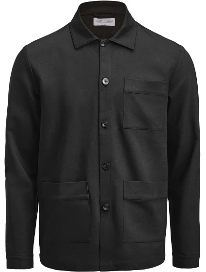J.Harvest & Frost Patch Pocket Overshirt Košilová bunda 63.2101 black J.Harvest & Frost Patch Pocket Overshirt Košilová bunda 63.2101 black