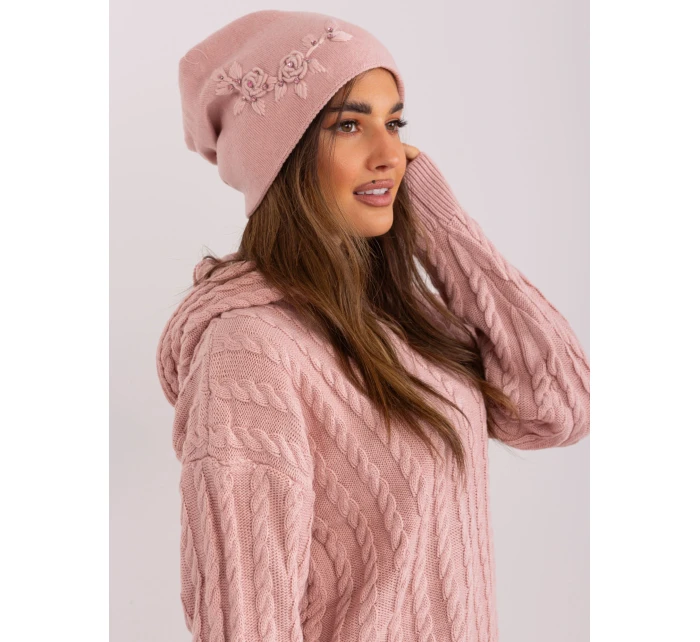 Czapka AT CZ model 21488730 jasny różowy - FPrice