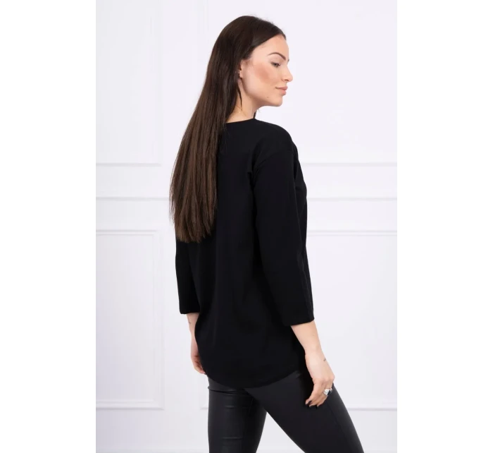 Halenka s potiskem Originální černá