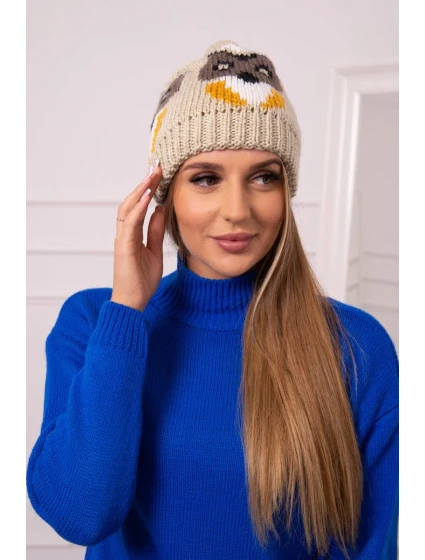 Dámská čepice Ofelia K349 beige Dámská čepice Ofelia K349 beige