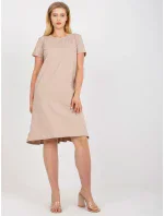 Šaty RV SK 7912.10P béžová Šaty RV SK 7912.10P béžová