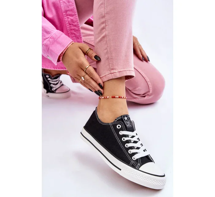 Dámské klasické tenisky černé a bílé Ecoma