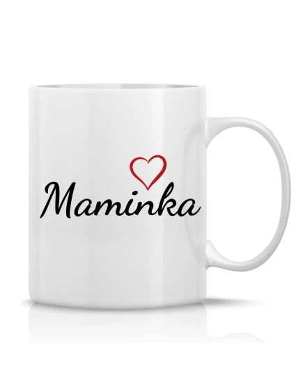 MAMINKA - klasický bílý keramický hrníček 300 ml