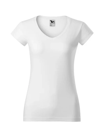 Fit V-neck tričko dámské bílá