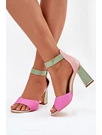 Sandály na podpatku  model 213924 Step in style