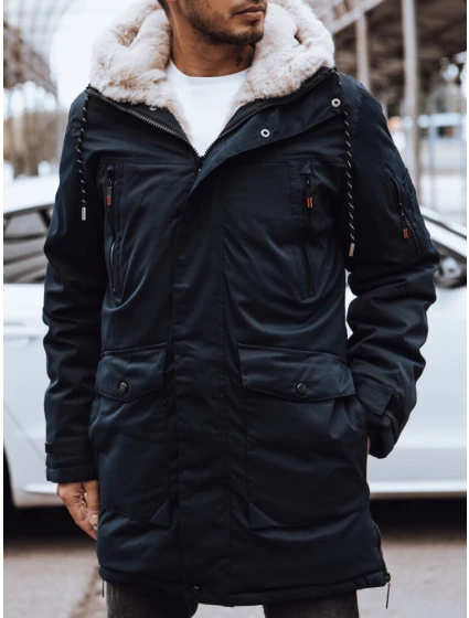 FashionStreet pánská tmavě modrá zimní bunda TX4591