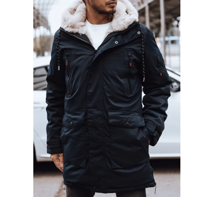 FashionStreet pánská tmavě modrá zimní bunda TX4591