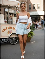 Dámská modrá džínová sukně-šortky FashionStreet SY0513