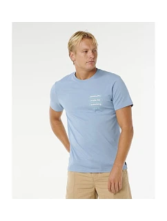 Koszulka męska  3 Tee niebieska model 22245121 - Rip Curl