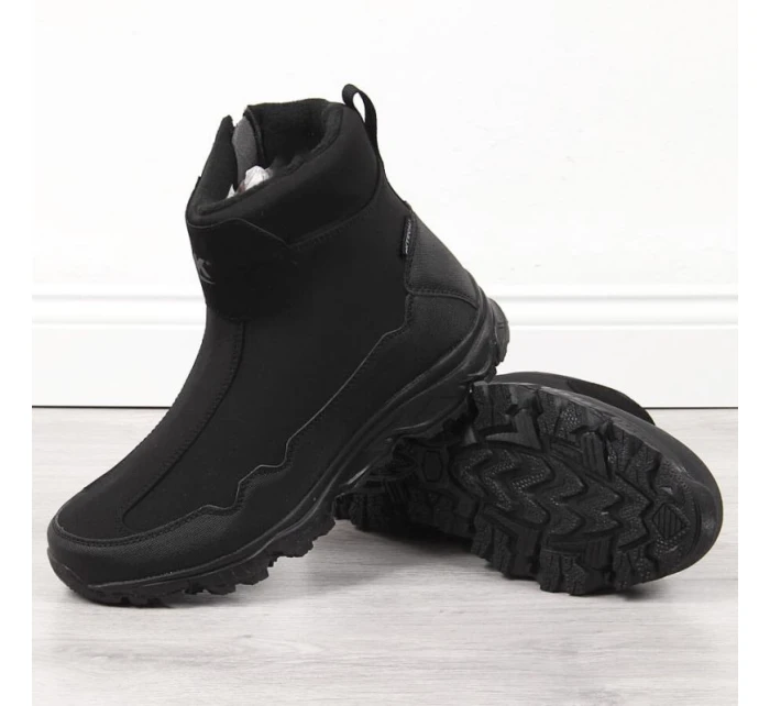 Pánské nepromokavé sněhové boty černé DK