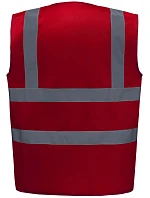 HVW 100 HiVis bezpečnostní vesta model 22502109 red - Yoko HVW 100 HiVis bezpečnostní vesta model 22502109 red - Yoko