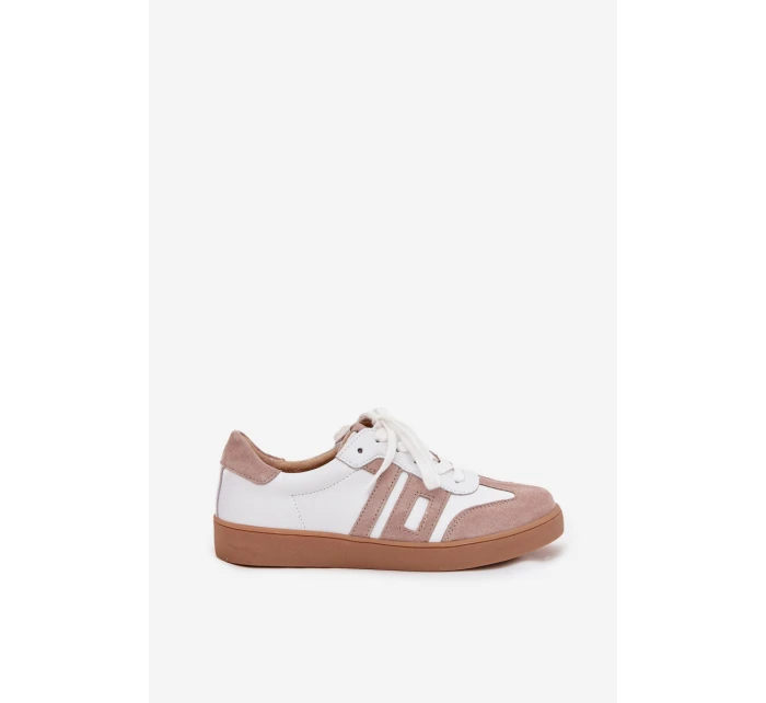 Dámské Kožené Tenisky Vinceza 79557 Bílá-Bežová Dámské Kožené Tenisky Vinceza 79557 Bílá-Bežová