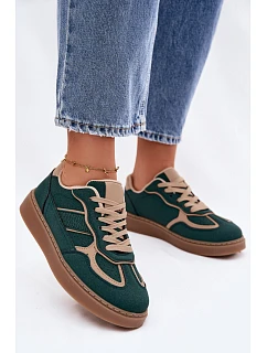 Nízké dámské tenisky Zelené Brenelle