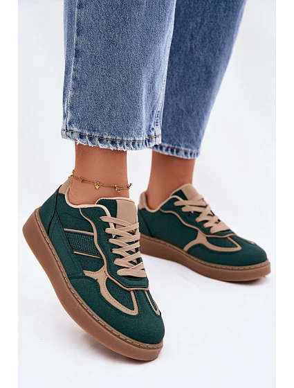 Nízké dámské tenisky Zelené Brenelle