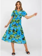 Šaty DHJ SK 15967.54P černá a modrá