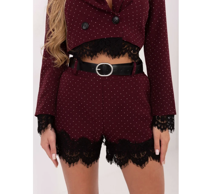 IT SN šortky FL9965.88 tmavě červená IT SN šortky FL9965.88 tmavě červená