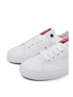 Kožené pánské tenisky Big Star JJ174106 Bílo-červená Kožené pánské tenisky Big Star JJ174106 Bílo-červená