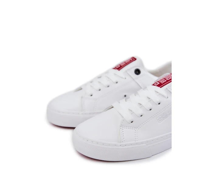 Kožené pánské tenisky Big Star JJ174106 Bílo-červená Kožené pánské tenisky Big Star JJ174106 Bílo-červená