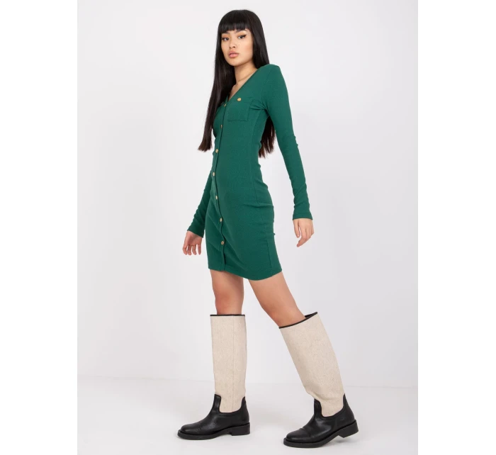 Šaty RV SK 7434.13 tmavě zelená Šaty RV SK 7434.13 tmavě zelená