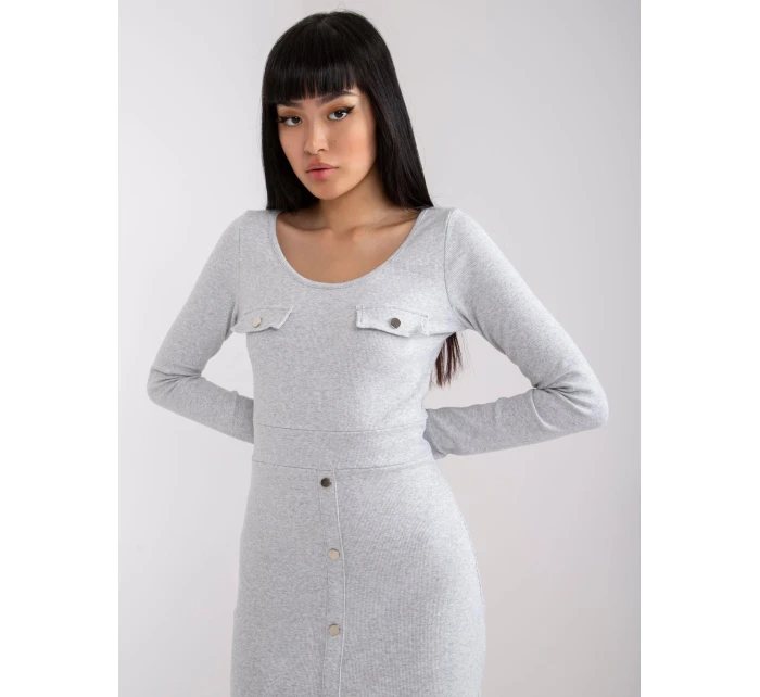 Šaty RV SK 7437.67 světle šedá