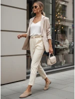 Dámské látkové kalhoty ERLON yellow FashionStreet UY2029 Dámské látkové kalhoty ERLON yellow FashionStreet UY2029