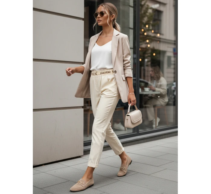 Dámské látkové kalhoty ERLON yellow FashionStreet UY2029 Dámské látkové kalhoty ERLON yellow FashionStreet UY2029