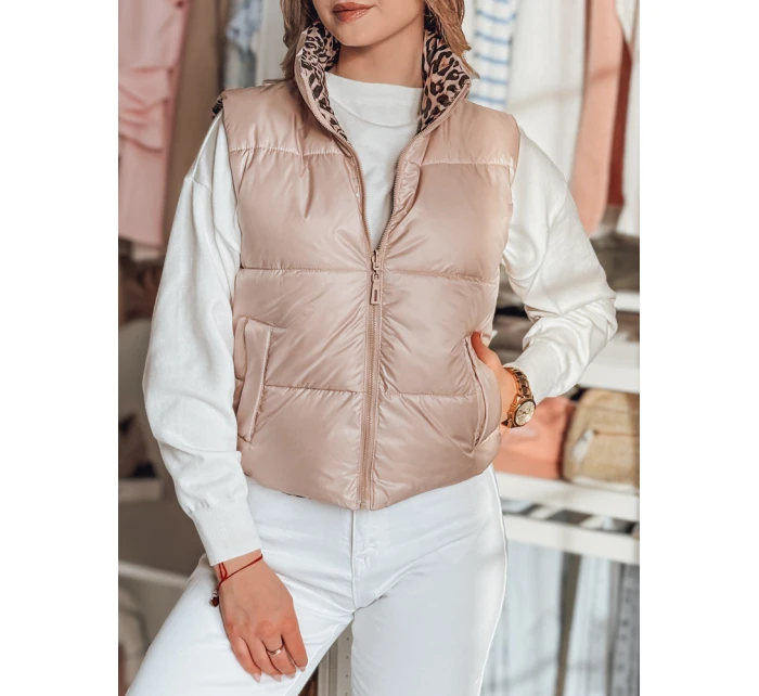 Dámská krátká oboustranná vesta CHIPUFF růžová FashionStreet TY4823