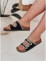 Dámské korkové žabky KORKARTA black FashionStreet ZY0893