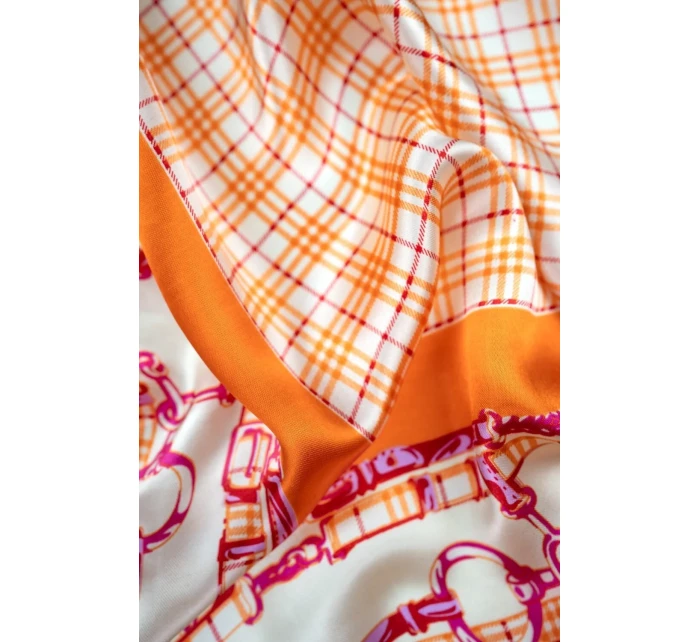 Saténová kostkovaná šála model 21066673 - Art of polo