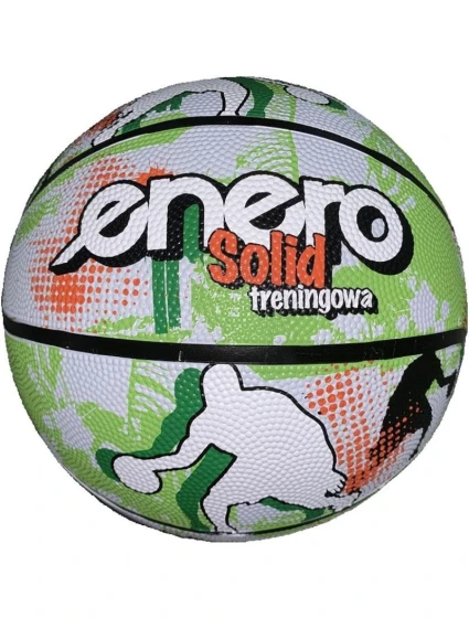 BASKETBAL ENERO SOLID R.7 ZELENÁ A BÍLÁ