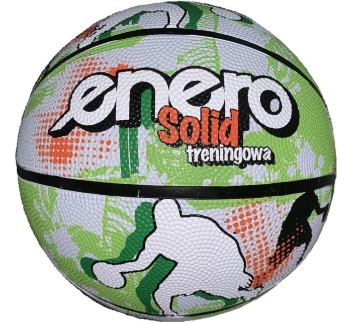 BASKETBAL ENERO SOLID R.7 ZELENÁ A BÍLÁ