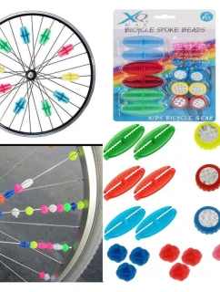 SADA 21 KORÁLKŮ NA OZDOBU PAPRSKŮ JÍZDNÍHO KOLA XQMAX