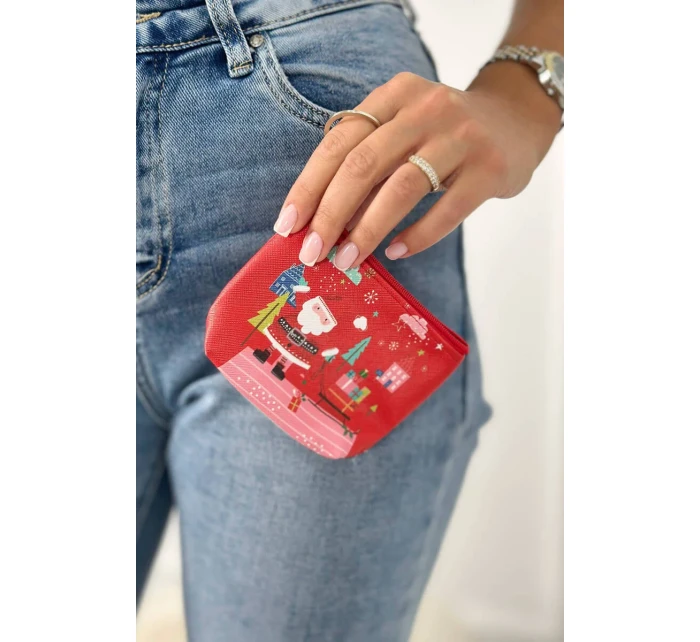 Kabelka s vánočním motivem model 18949628 červený - K-Fashion Kabelka s vánočním motivem model 18949628 červený - K-Fashion