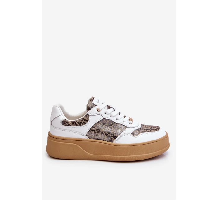 Dámská pohodlná sportovní obuv GOE LL2N4052 Bílo-béžová Dámská pohodlná sportovní obuv GOE LL2N4052 Bílo-béžová