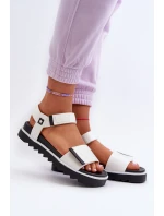 Dámské sandály na platformě Big Star model 21655484 Bílé - Big Star Shoes Dámské sandály na platformě Big Star model 21655484 Bílé - Big Star Shoes