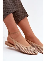 Dámské sandály s pleteným vzorem Camel model 22125684 - Boto