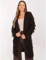 Sweter MI SW model 21314545 ciemny brązowy - FPrice Sweter MI SW model 21314545 ciemny brązowy - FPrice