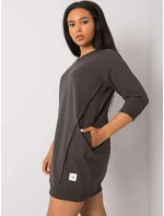 Šaty RV SK 6847.59P tmavá khaki