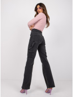 Dámské černé džíny s vysokým pasem od Jessa