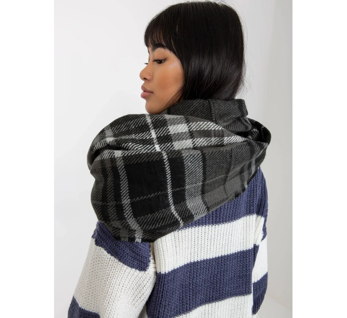 Tunelová šála AT KM 1402.20 Černo-bílá - FPrice Tunelová šála AT KM 1402.20 Černo-bílá - FPrice