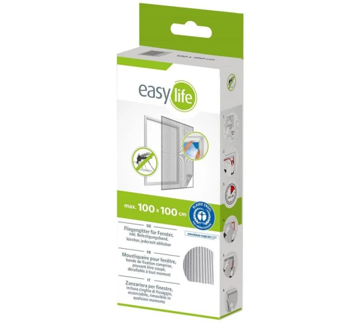 MOSKYTIÉRA DO OKNA 100X100 BÍLÝ POLYESTER + PÁSEK NA SUCHÝ ZIP MOSKYTIÉRA DO OKNA 100X100 BÍLÝ POLYESTER + PÁSEK NA SUCHÝ ZIP